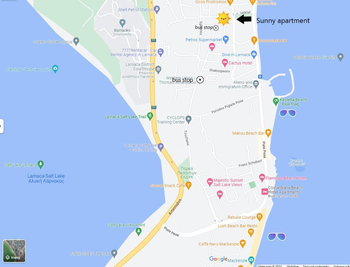 Large Apt 2 Bedrooms Sea View & 2 Balconies Larnaca Extérieur photo